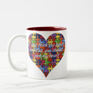 Em Dois Tons O autismo considera minha caneca de café do
