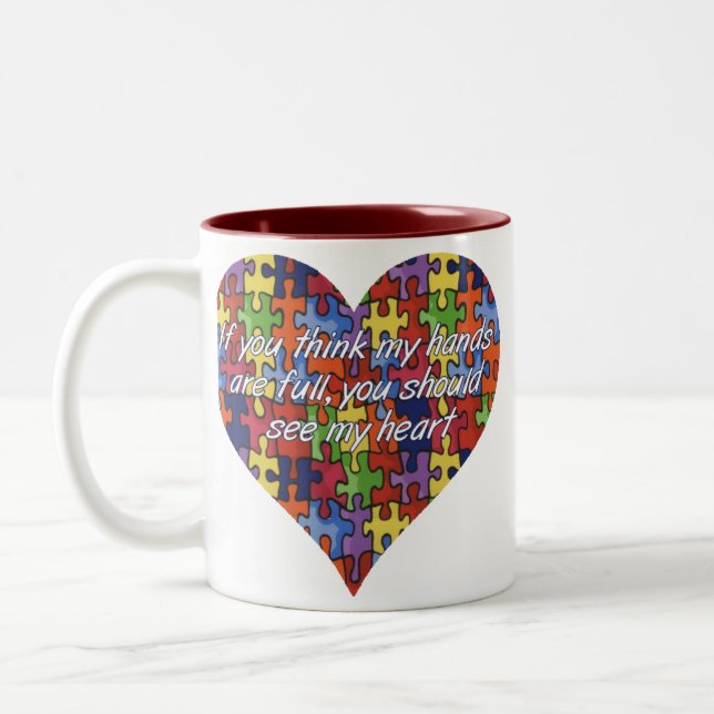 Em Dois Tons O autismo considera minha caneca de café do (Esquerda)
