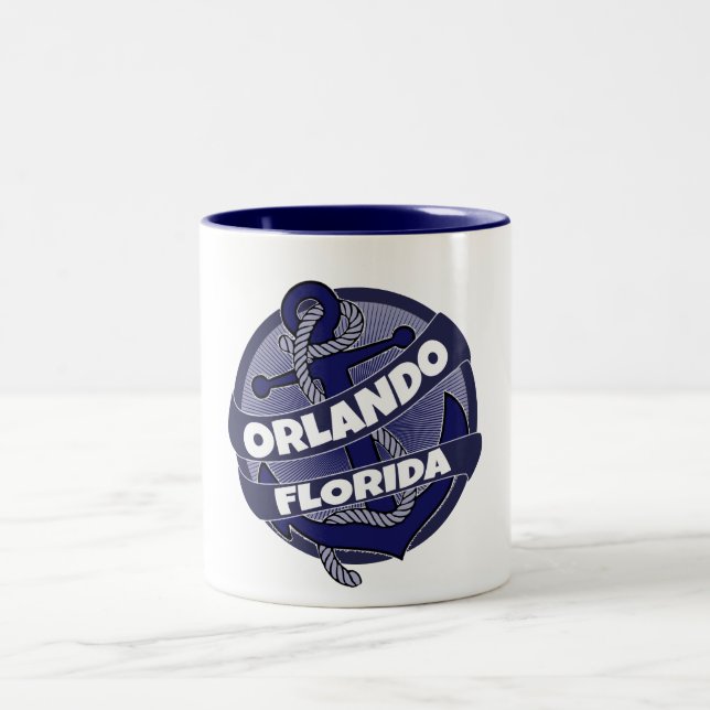 Em Dois Tons Orlando Flórida, caneca de café (Centro)