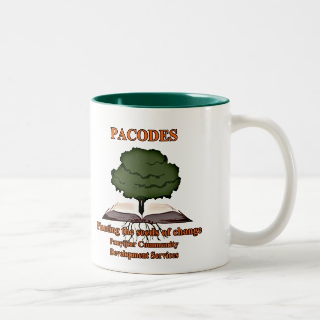 Em Dois Tons PACODES dois-tonificou a caneca de café (Direita)