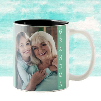 Em Dois Tons Presente perfeito para a Vovó Caneca de Café Two-T