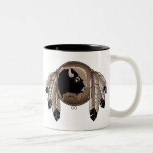 Em Dois Tons Primeira caneca do copo de café de Metis dos