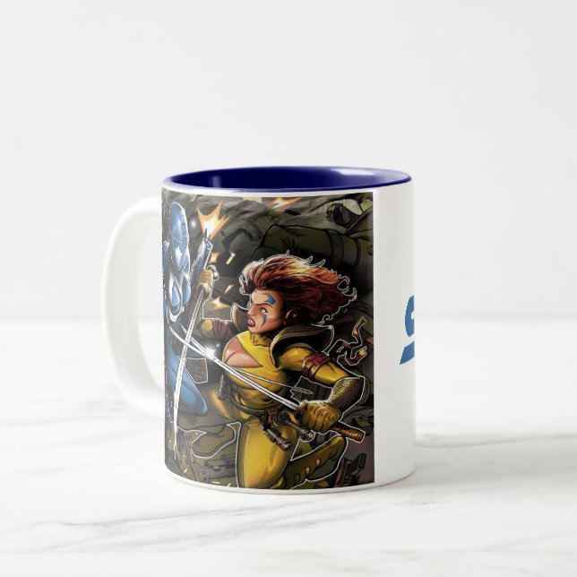 Em Dois Tons Procurador V1 caneca de café (Frente Esquerda)