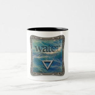 Em Dois Tons Quatro Elementos - Água - Caneca de Café