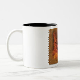 Em Dois Tons Quatro Elementos - Fogo - Caneca de Café