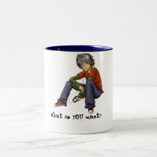 Em Dois Tons Que VOCÊ quer? Caneca de café