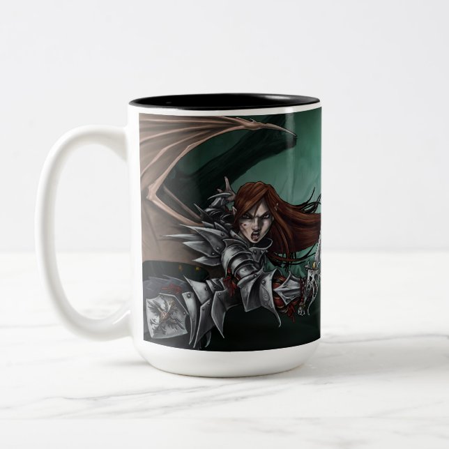 Em Dois Tons ReaperCon 2019 - Caneca de café (grande) (Esquerda)