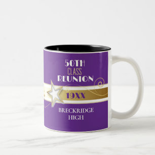Em Dois Tons Recordação! Caneca para café da reunião de turma d