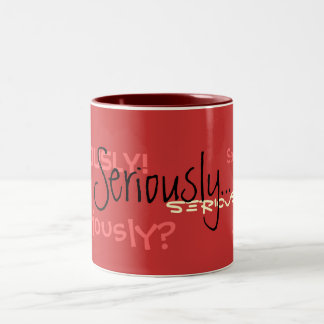 Em Dois Tons Seriamente caneca de café