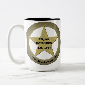 Em Dois Tons Serviços de Rijas, caneca de café do LLC