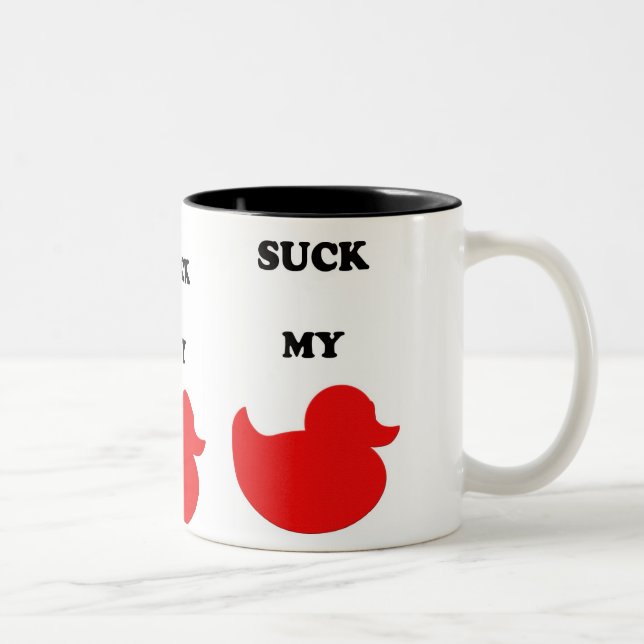 Em Dois Tons Sugue minha caneca de café do pato (Direita)