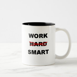 Em Dois Tons Trabalho Smart - caneca de café inspirada