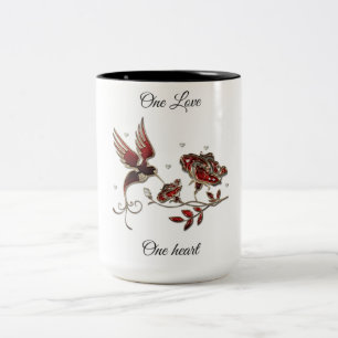 Em Dois Tons Um amor, uma caneca de café do coração