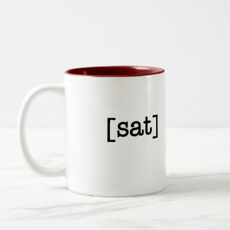 Em Dois Tons Um copo uma caneca de café de sábado do dia