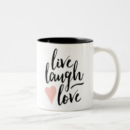Em Dois Tons Vive a caneca de café do amor do riso