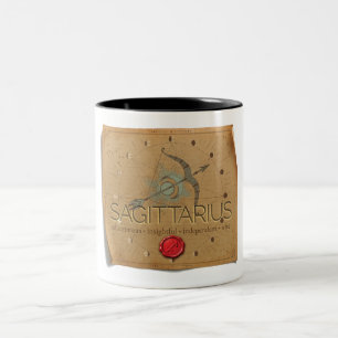 Em Dois Tons Zodíaco - Sagitário - Caneca de Café