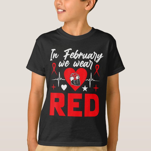 Em Fevereiro Usamos Camisetas Vermelhas de Conscie (Frente)