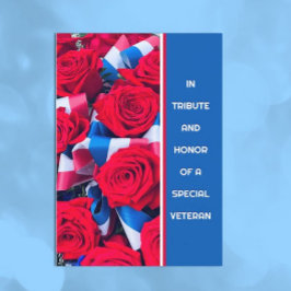 Em homenagem a um Cartão de Apreciação Veterano