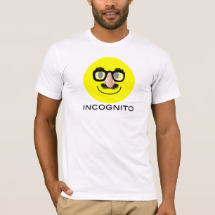 "em incógnito CAMISA da CARA T