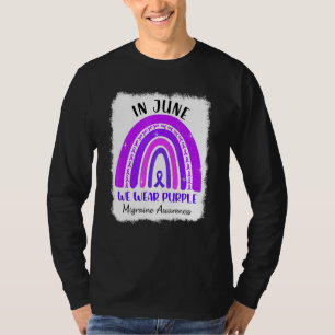 Em Junho Usamos Camiseta Roxa de Conscientização d