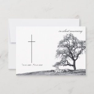 Em luto silencioso - árvore no campo