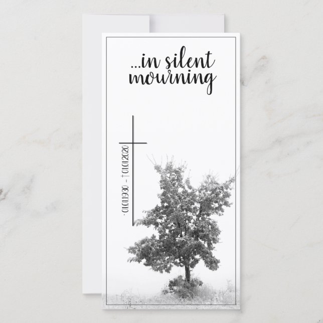 Em luto silencioso - árvore no prado 2.0 (Frente)