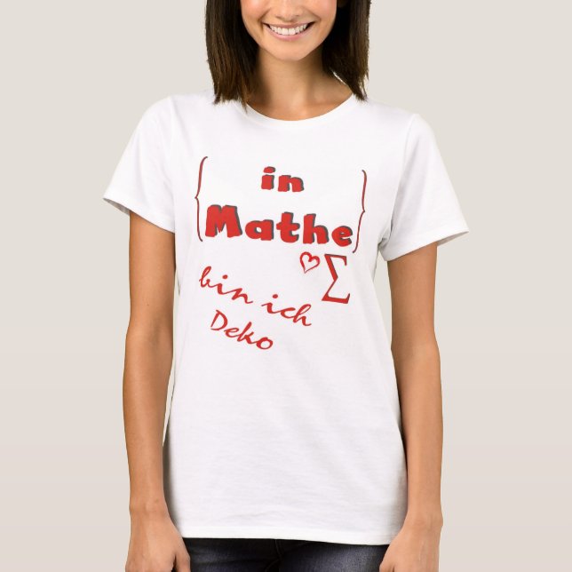 em mathe caixa ich deko T-Shirt (Frente)