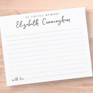 Em Memória Amorosa Moderno Simples Comparecimento 