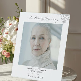 Em Memória Carinhosa Sinal de Foto Funeral para Me