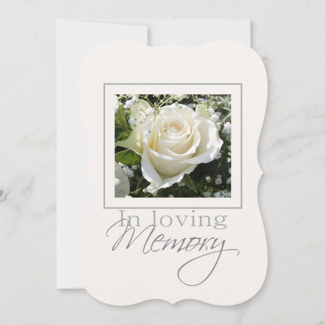 Em memória/celebração Loving do convite da vida (Frente)