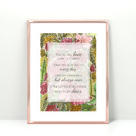 Em Memória De Simpatia Floral Por Aquarela