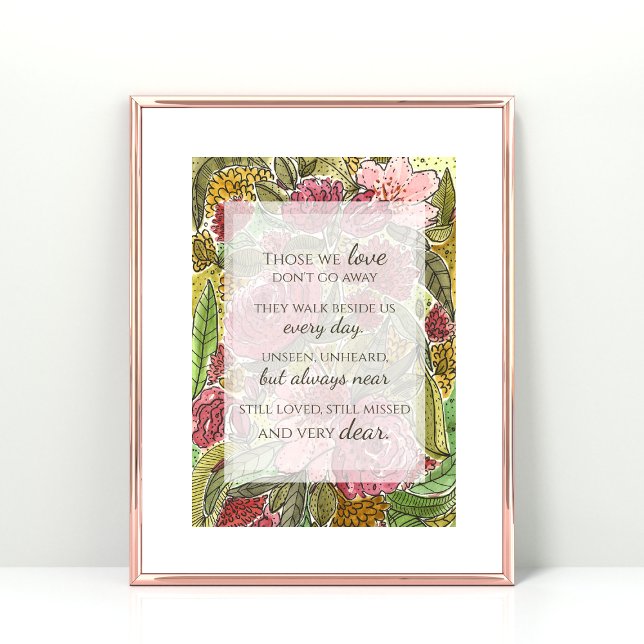 Em Memória De Simpatia Floral Por Aquarela (Criador carregado)