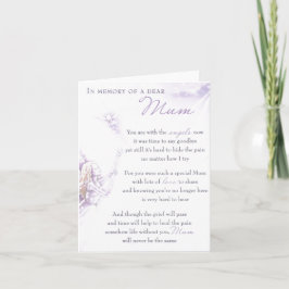 Em Memória De Um Caro Cartão de condolências De Mã