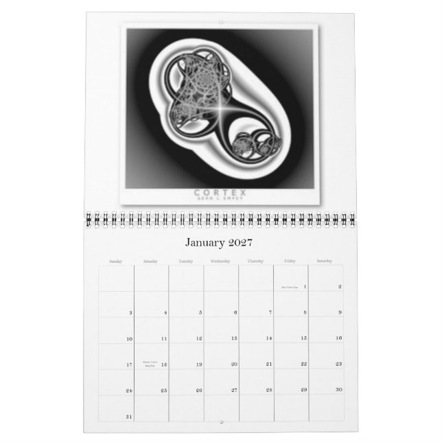 Em memória do calendário 11x14 (Jan 2027)