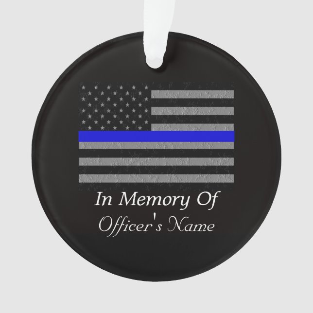 EM MEMÓRIA DO OFICIAL DE POLÍCIA CAÍDO - ORNAMENTO (Frente)