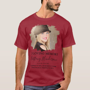 Em Memória Querida   Camiseta de Memorial com Foto