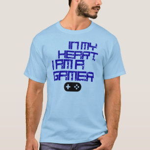 Em meu coração, eu sou um t-shirt do Gamer -