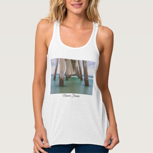 Em Navarre Beach Pier Tank Top (Frente)