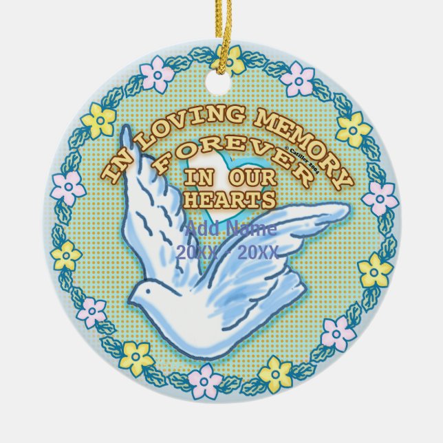 Em Nossos Corações, ornamentos Memoriais (Frente)