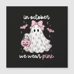 em outubro nós usamos rosa fantasma Halloween