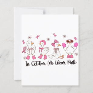 Em Outubro Usamos Rosa Design de Pato 🎀🦆💗