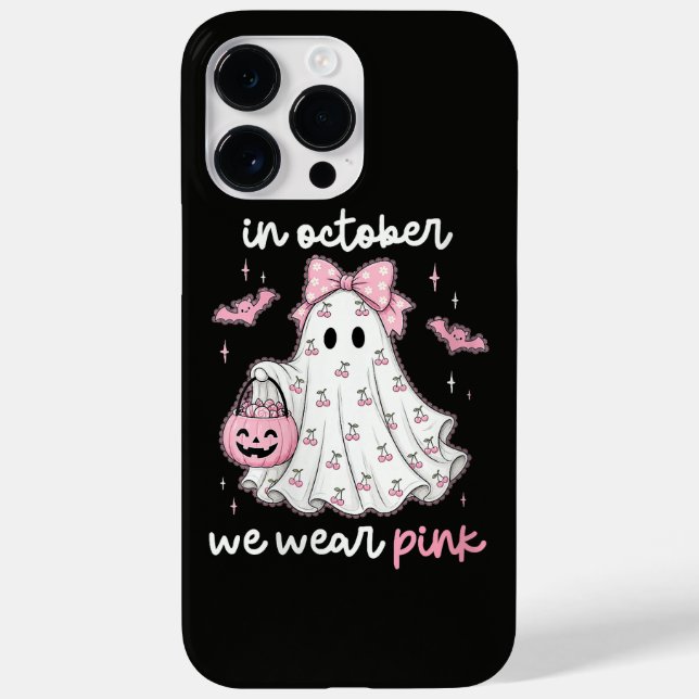 em outubro usamos rosa fantasma Halloween (Verso)