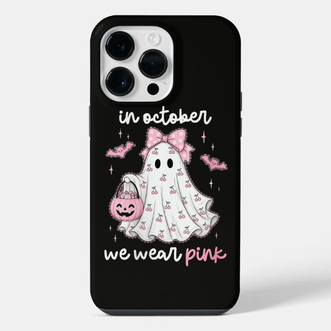 em outubro usamos rosa fantasma Halloween (Verso)