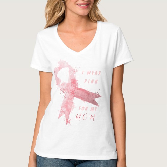 Em outubro vestimos T-Shirt rosa (Frente)