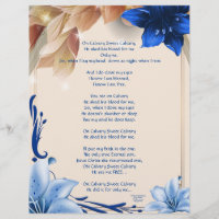 Em Papel Personalizado de Gravações Calvares