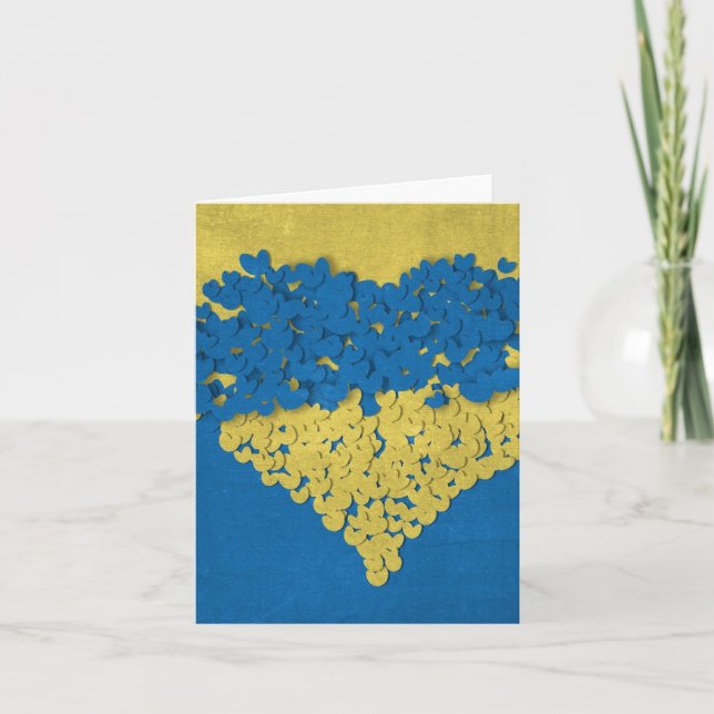 Em pé forte: Cartões Corajosos da Ucrânia (Frente)