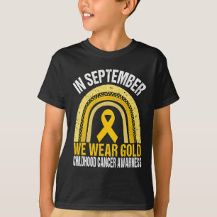 Em setembro Vestimos Camisa Dourada Cancer A