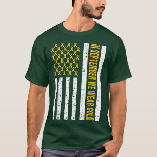 Em setembro Vestimos Camisa Dourada Cancer A