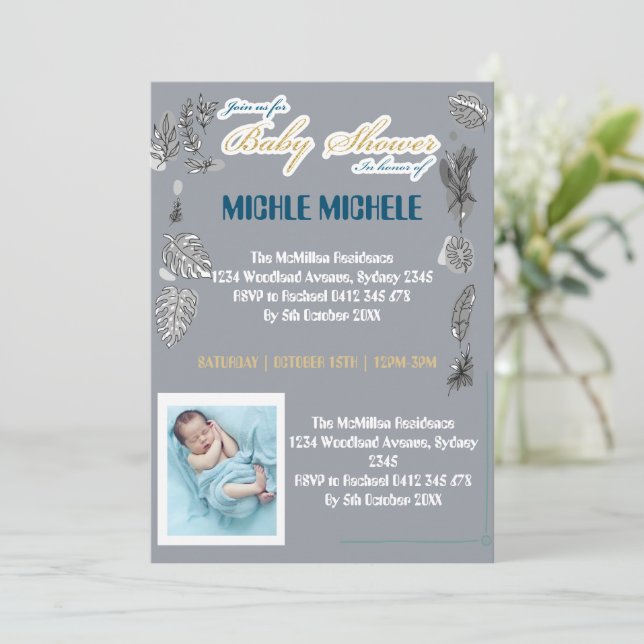 EM SETEMBRO VESTIMOS UM CONVITE DOURADO (Em pé/Frente)