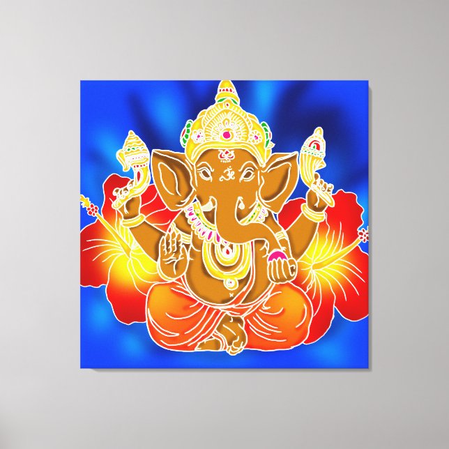 Em Tela 3FT x 3FT GANESH WALL GRAPHIC batik Impressão (Frente)